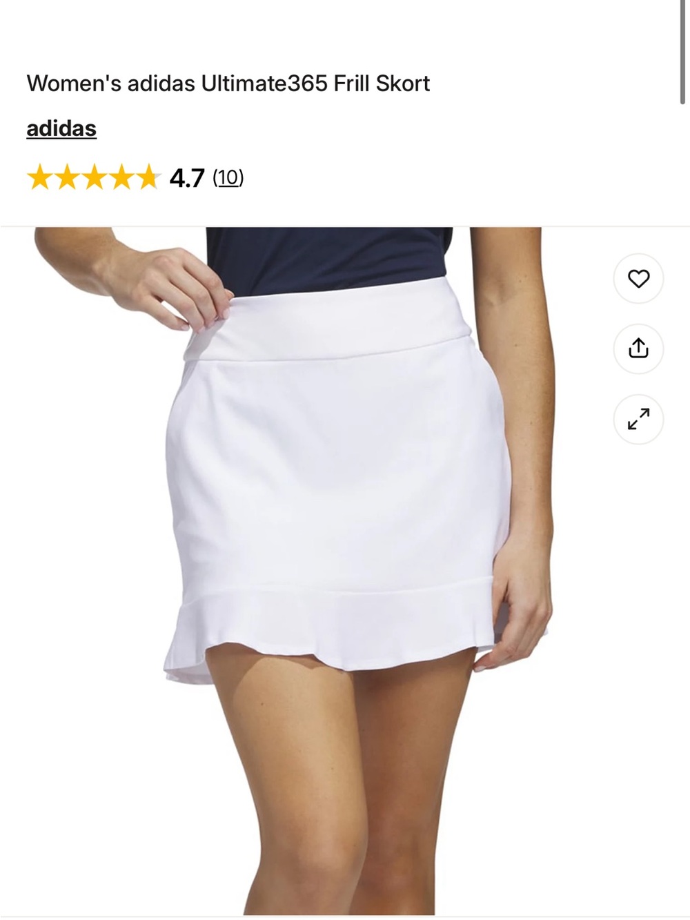 Women's adidas Ultimate365 Frill Golf Skort